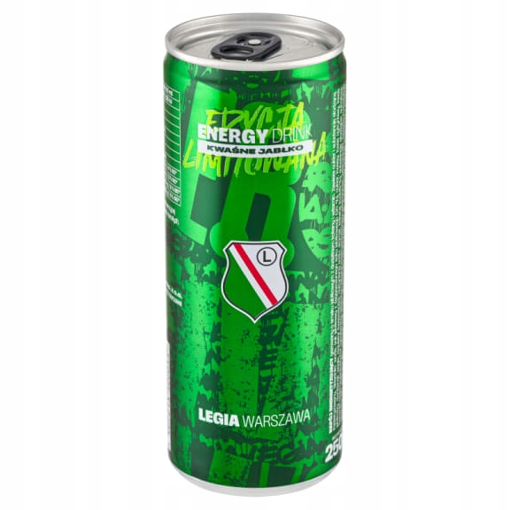 Levně Legia Varšava Energetický nápoj s příchutí kyselého jablka