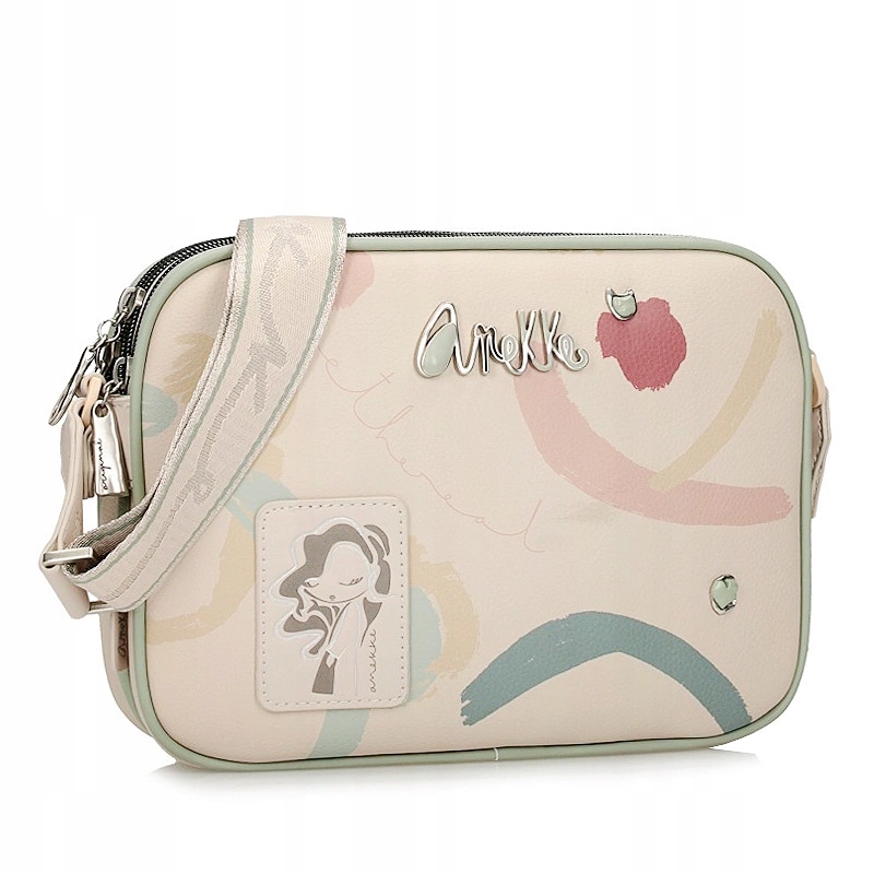 Tříkomorová stylová kabelka přes rameno Anekke 40743-188 Alma Bolso