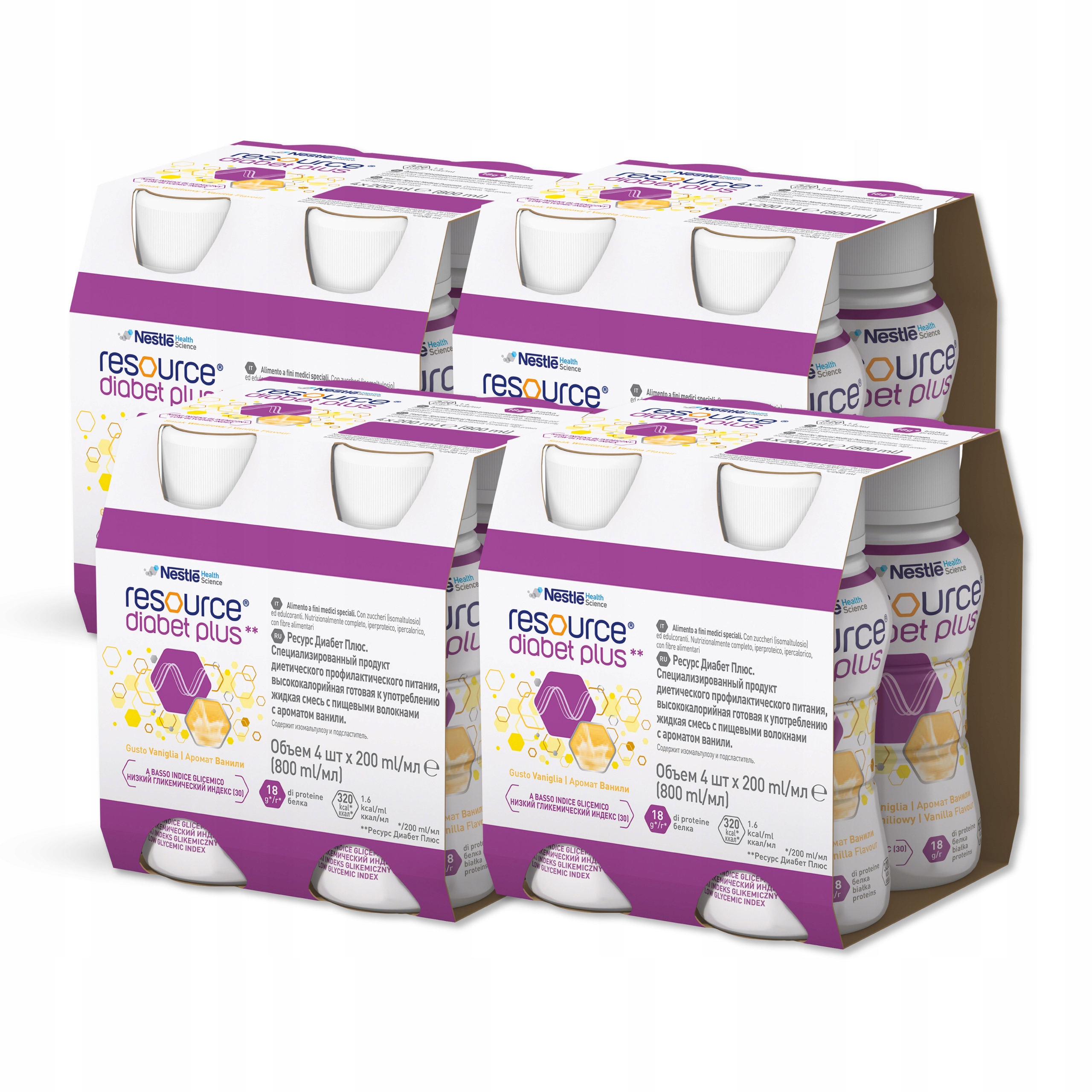 Nestle Resource Diabet Plus Wanilia 16x 200 ml