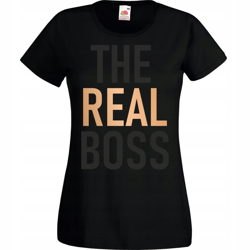 

Koszulka the real boss dla par S czarna