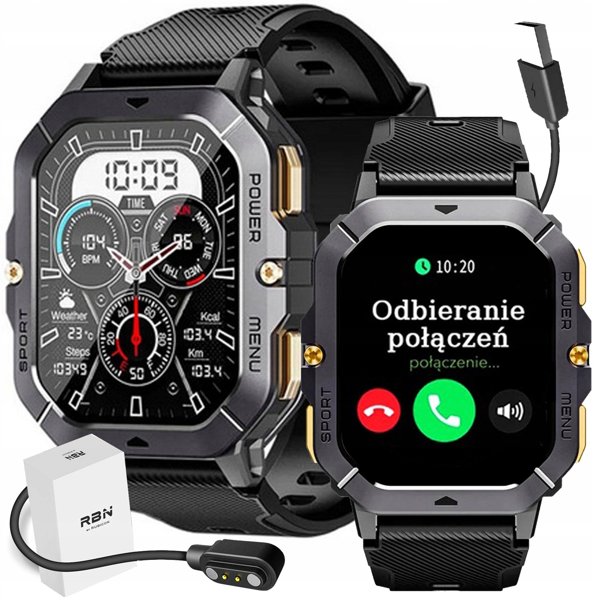 Chytré Hodinky Pánské Hodinky s Rozhovory menu Pl 2.02 palců 410 mAh Sms Kroky