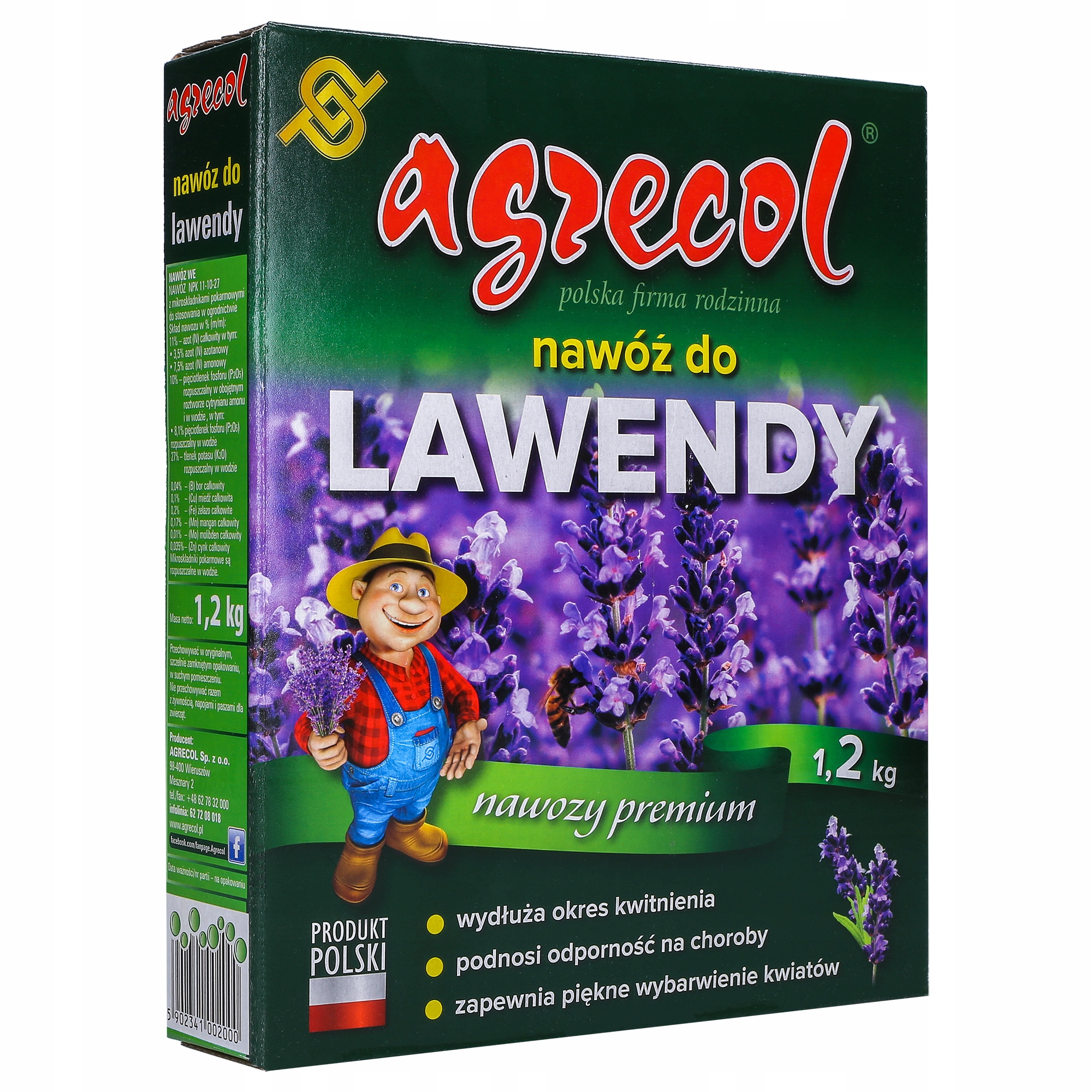 

Nawóz Do Lawendy Wieloskładnikowy Agrecol 1,2 kg