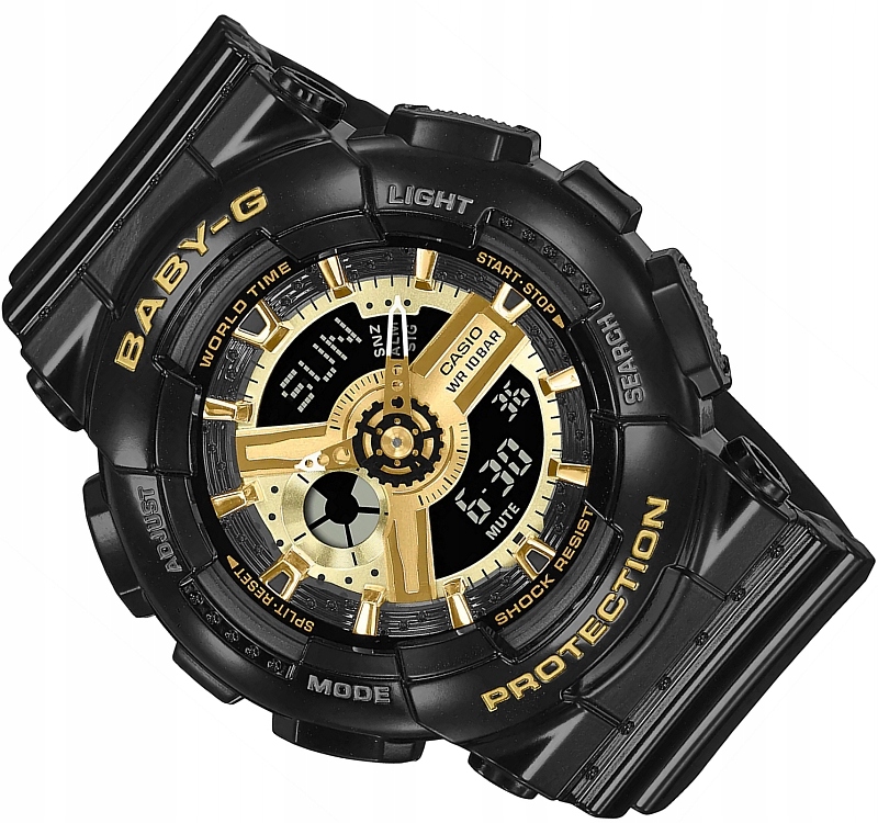 Černé Sportovní Dámské Hodinky Casio BA-110X-1AER Baby-g Urban +box