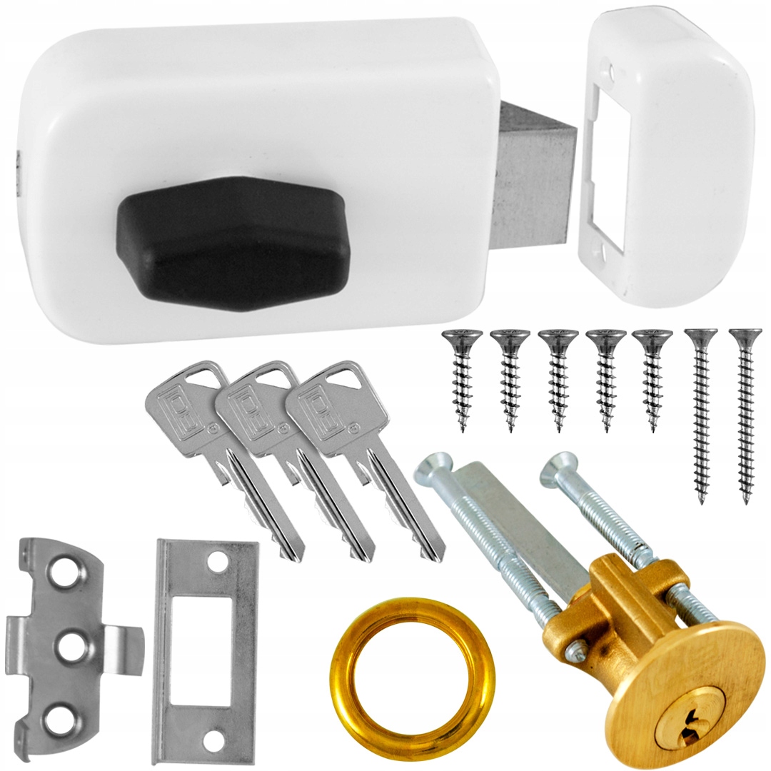 Zámek vrchní zamykací 50 mm bílý Lob TZ51