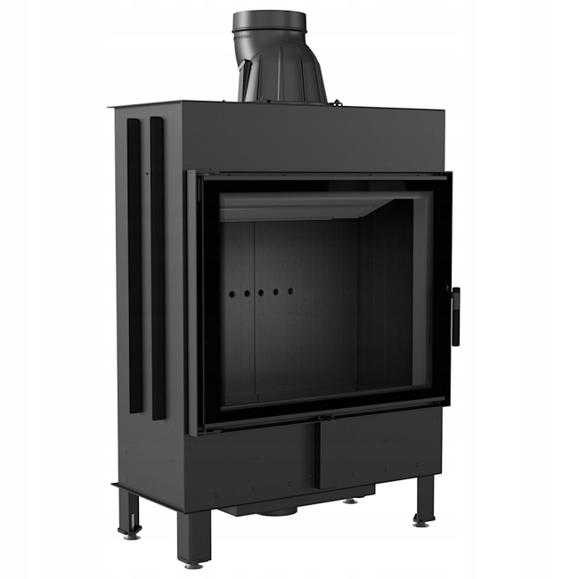 Ocelový vzduchový krb Lucy 15kw Black