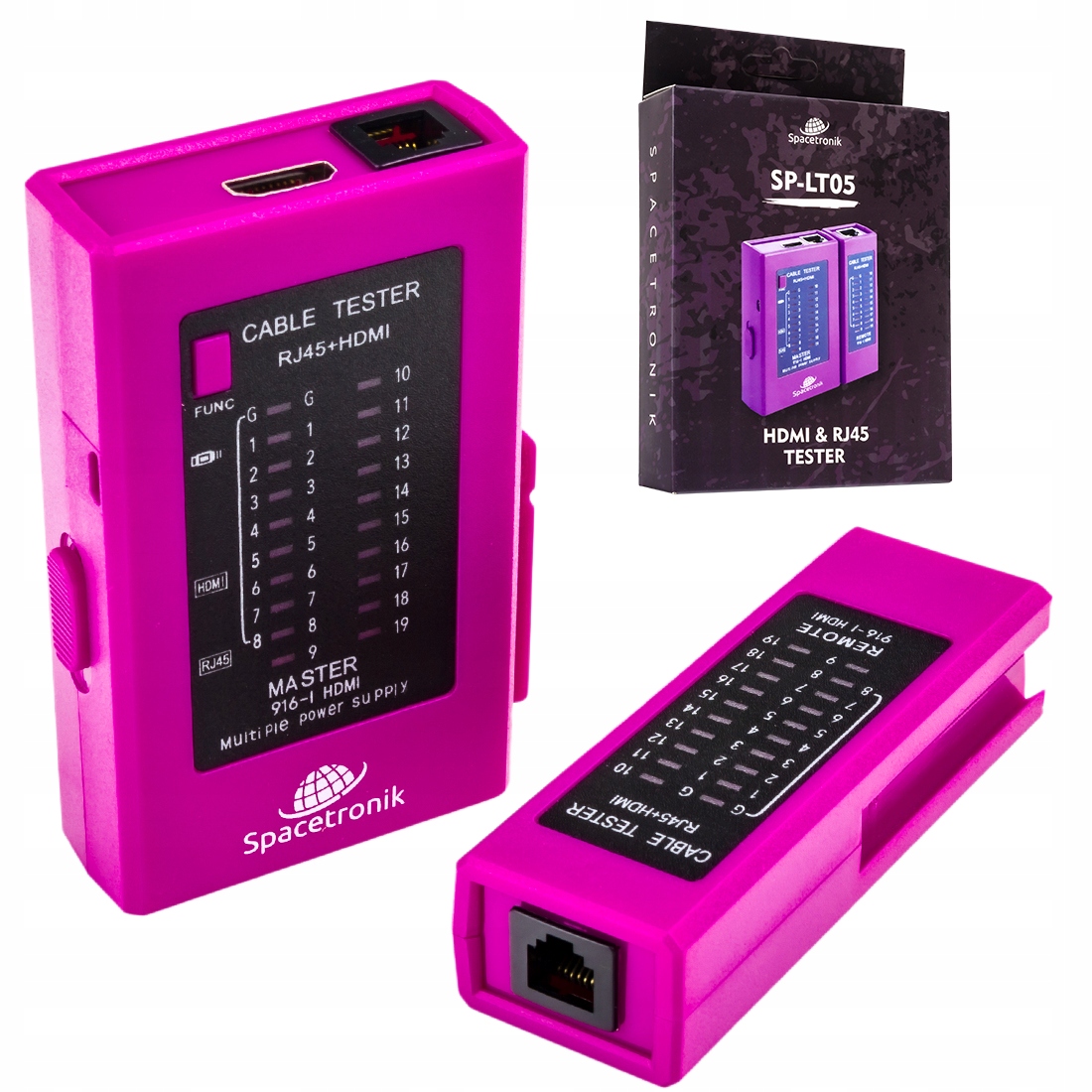 Сетевой кабель тестер LAN метр RJ45 HDMI SP-LT05 90 м