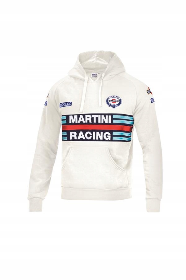 Mikina Sparco Martini Racing bílá velikost XXL