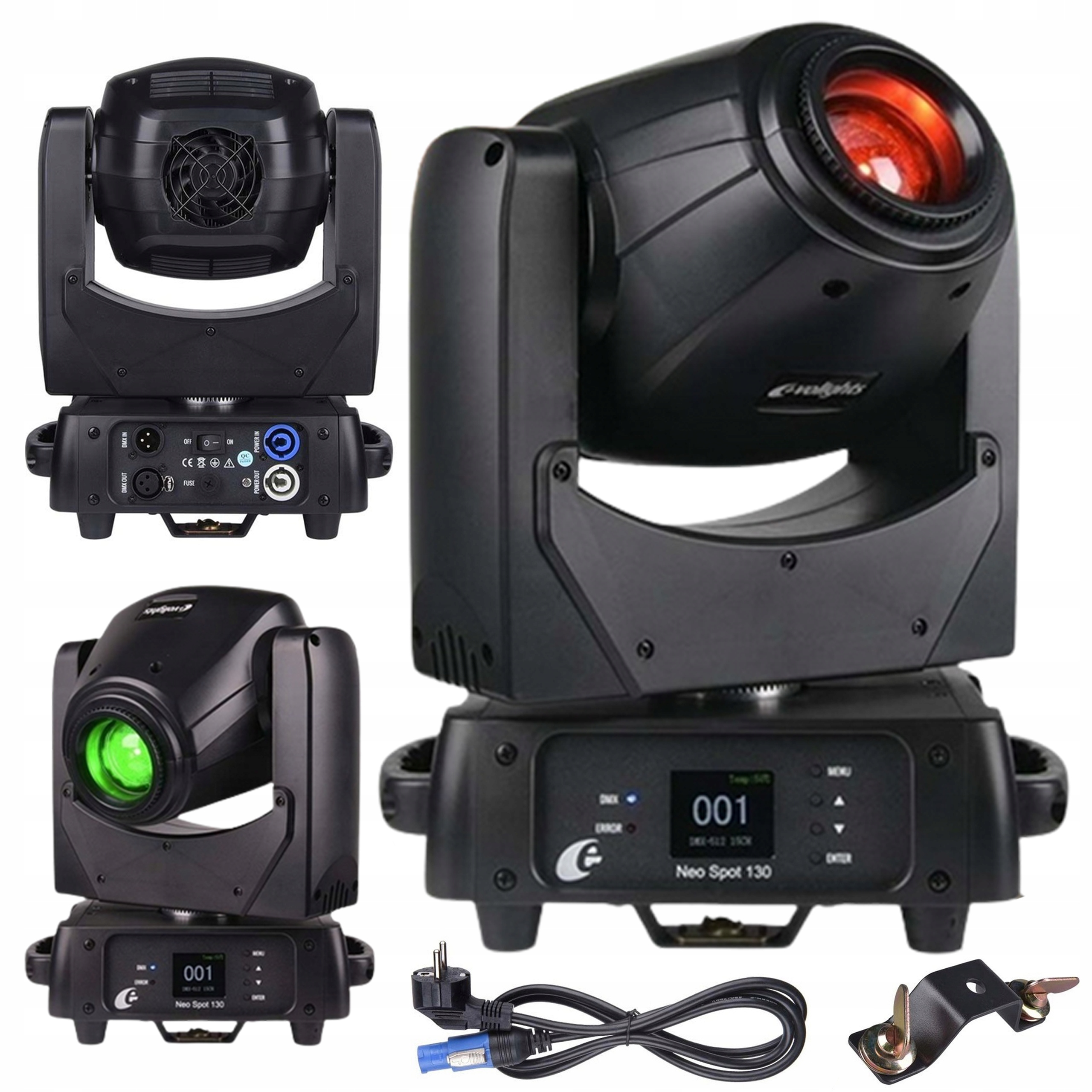Pohyblivá hlava Led jevištní osvětlení Evolights Neo Spot 130W