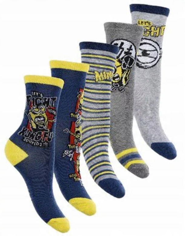 

skarpetki skarpety Minionki 31-34 5-pak