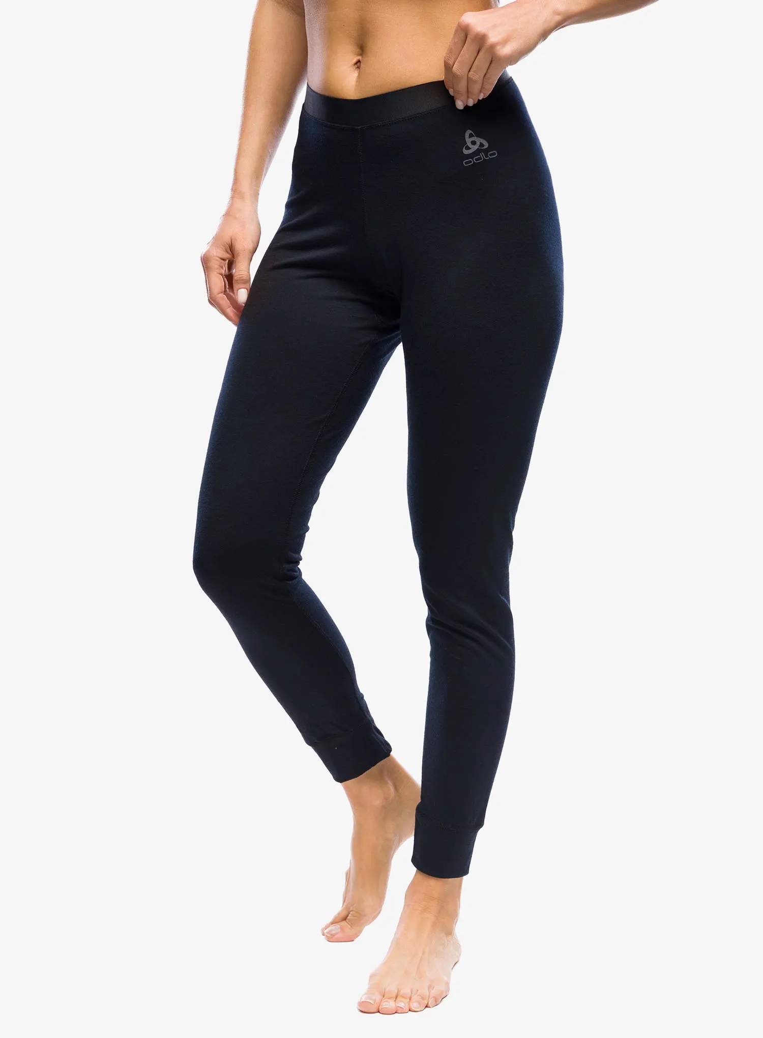 Dámské termoaktivní legíny Odlo Merino 200 Bl Bottom Long černá M