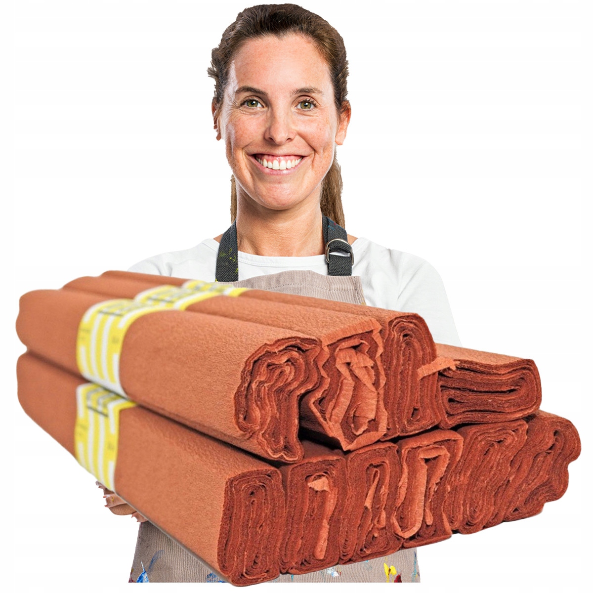 BIBUŁA KREPINA PAKOWA MARSZCZONA BRĄZOWA