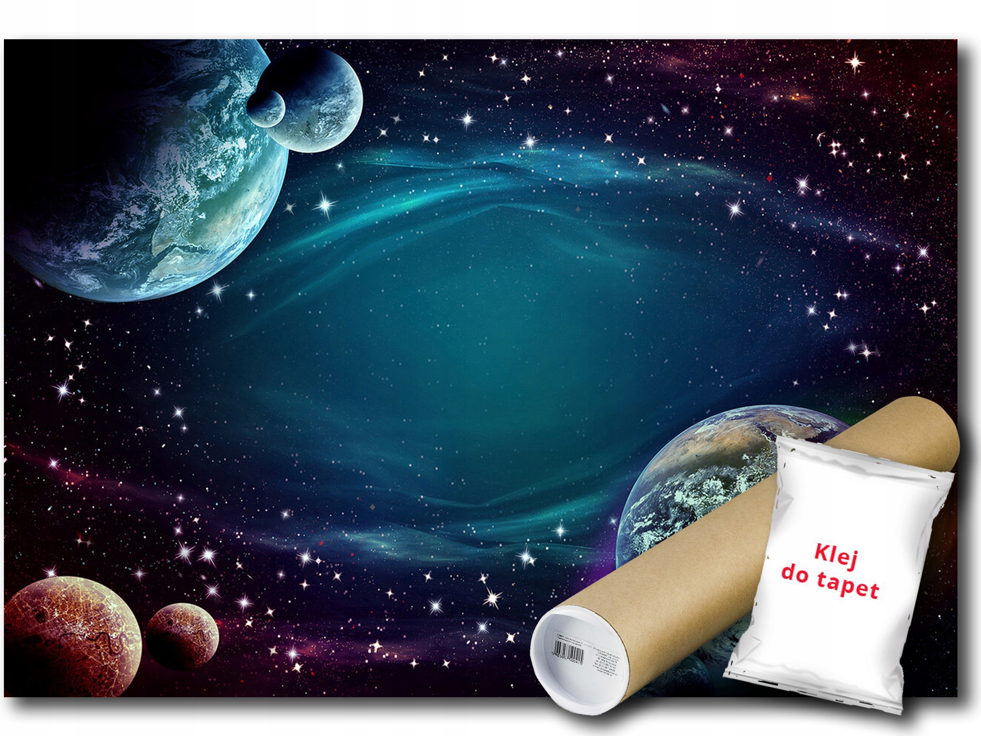 Vinylová Fototapeta Vesmír Nebe Galaxie Planeta Země Hvězdy 254x184