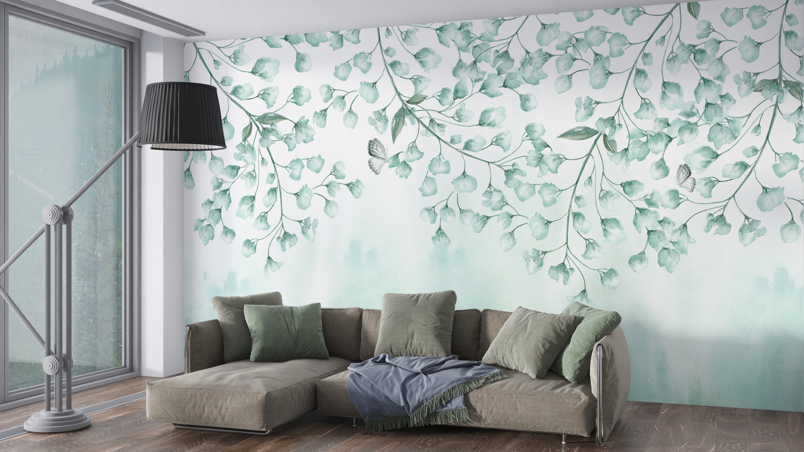 Fototapeta Modrý strom 300x250 struktura 350 g