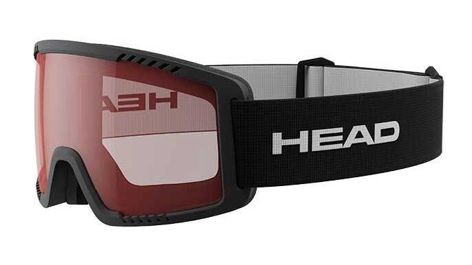 Dětské lyžařské brýle Head Contex Youth red/black S1