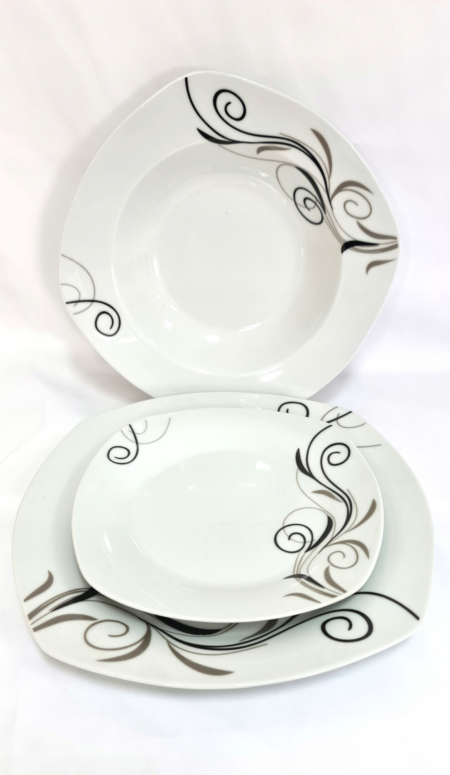 Zestaw Obiadowy Porcelana Violet 43 Części 442T
