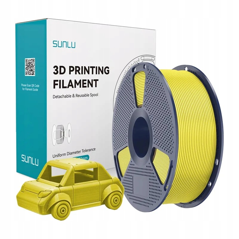 Filament Sunlu Petg 1.75mm 1kg (żółty)