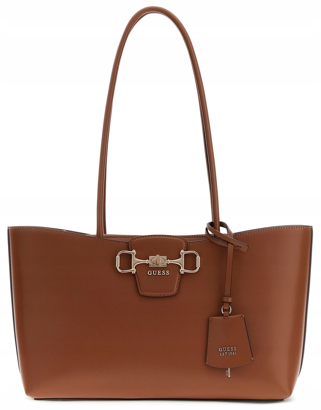Shopperka Hnědá Velká Dámská Kabelka Přes Rameno Dámská Prostorná Guess