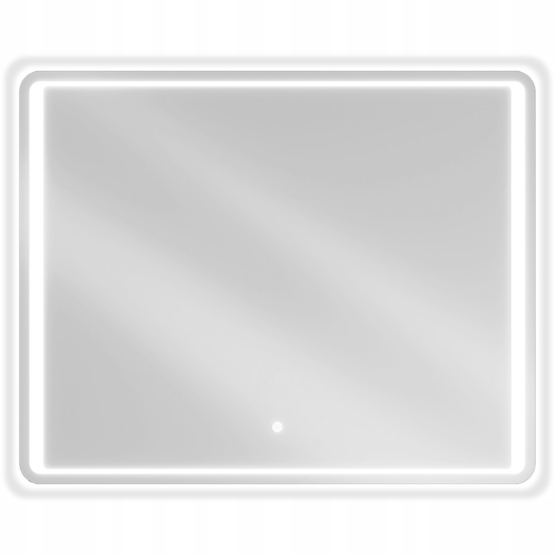 Mexen Zusa podsvícené koupelnové zrcadlo 100 x 80 cm, Led 6000K, ventilátor
