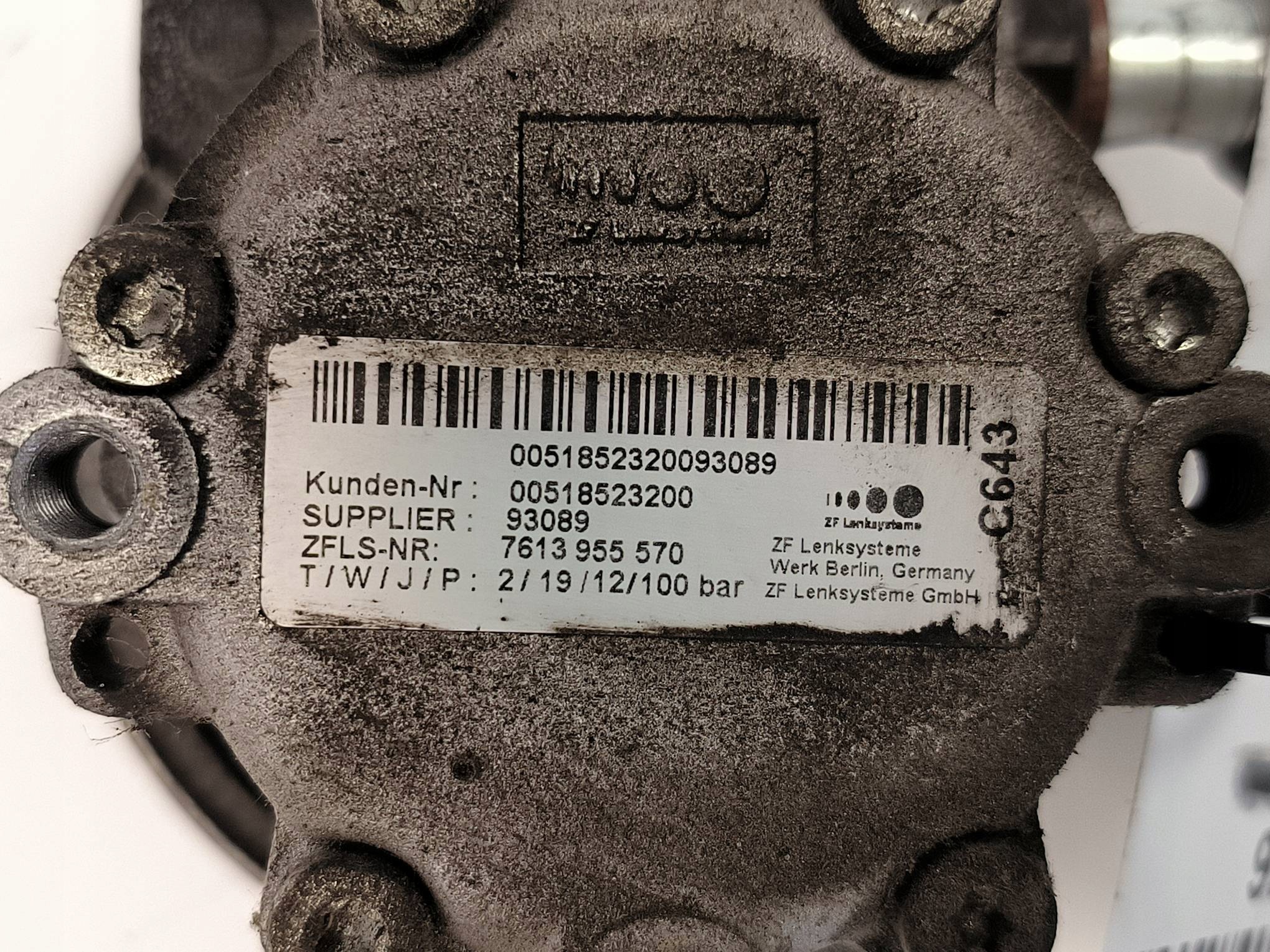 Servopumpe 7613955570 OPEL COMBO D