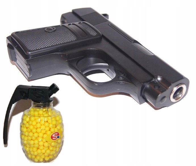 

Metalowy Pistolet Na Kulki Glock 11 Granat Kulek