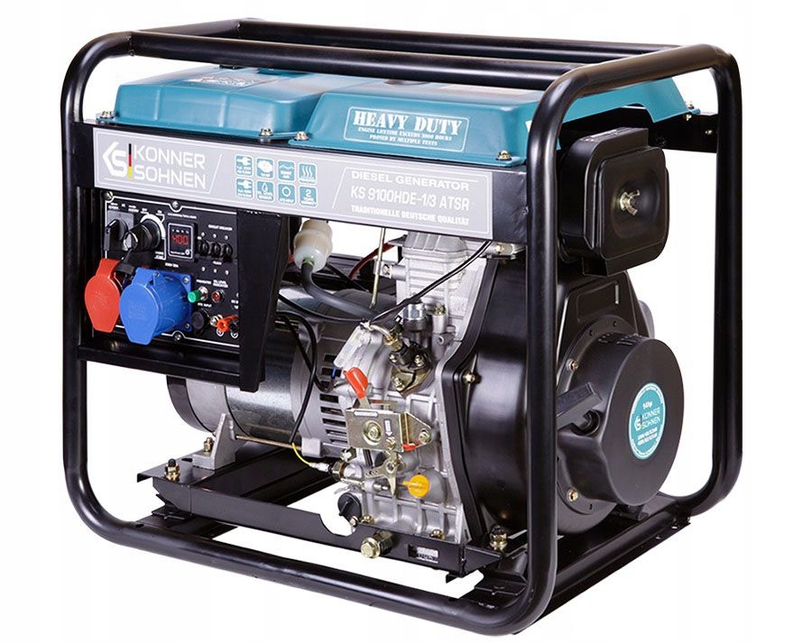 Agregat prądotwórczy na Diesel 3-faz 18KM 7,5kW K&s KS9100HDE-1/3ATSR