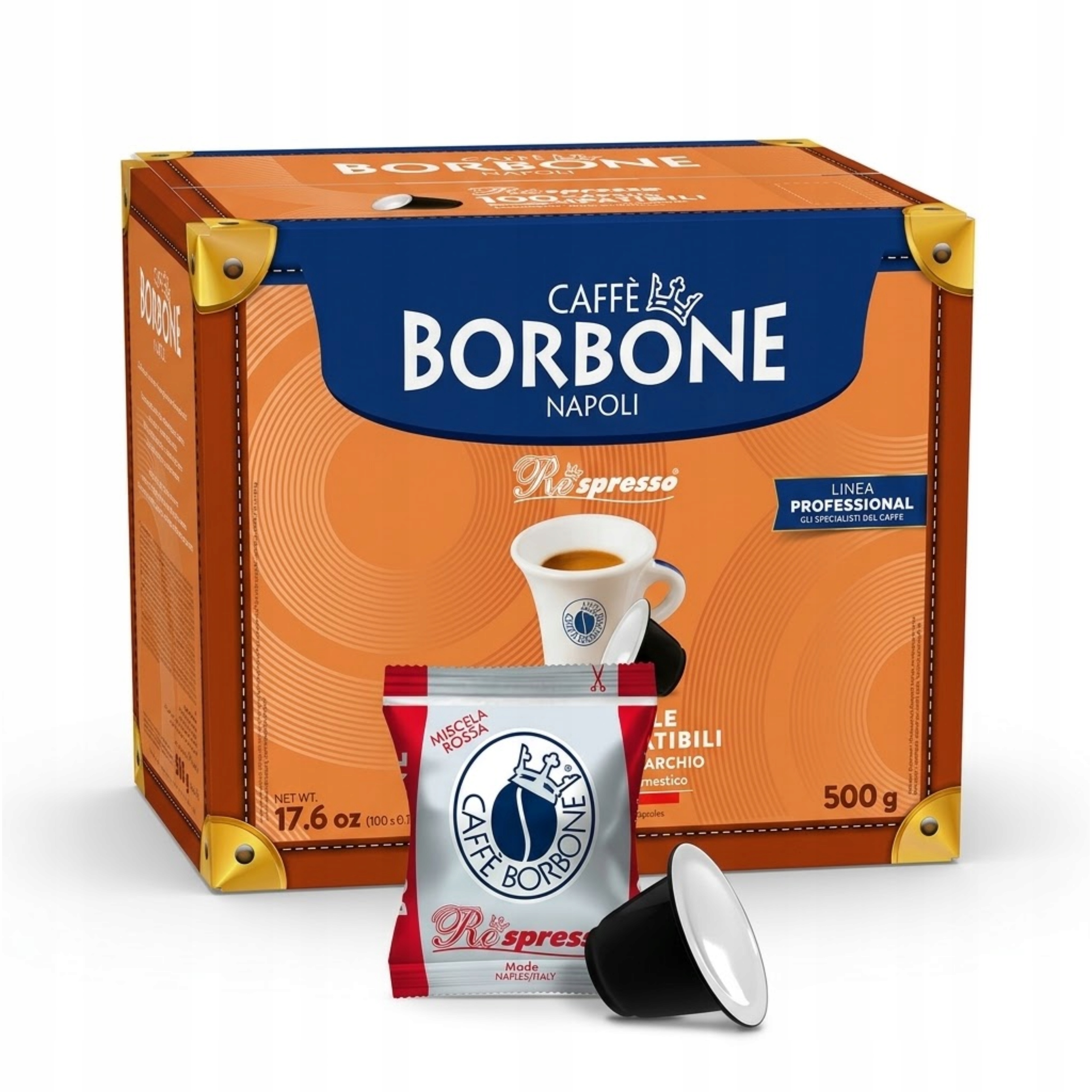 Borbone Respresso Kapsułki do Nespresso Red Włoska Mieszanka Czerwona x 100