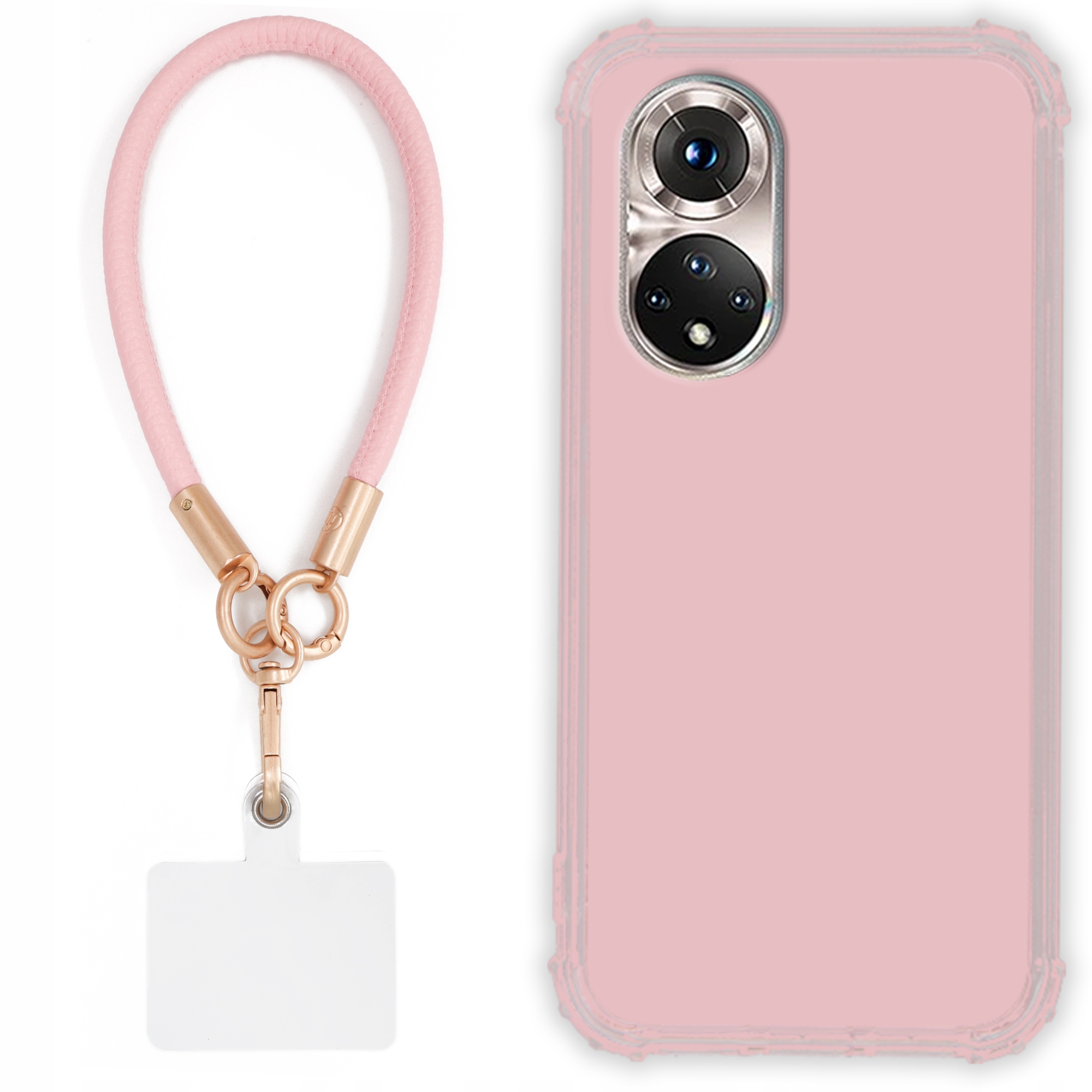 Etui Pre Huawei Honor 50 Case Antishock Pinky Ružové vodítko Sada Odolné