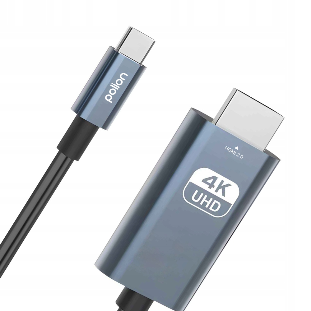 Kabel przewód adapter Usb-c na Hdmi 2.0 Mhl 4K/60Hz 2M do laptopa telefonu
