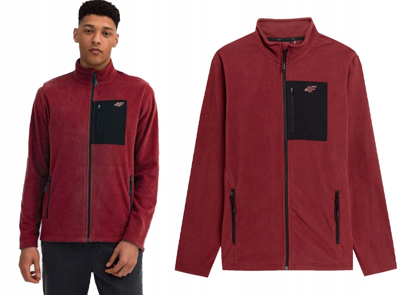 Pánská rozepínací mikina Polar 4F M074 teplá mikina S