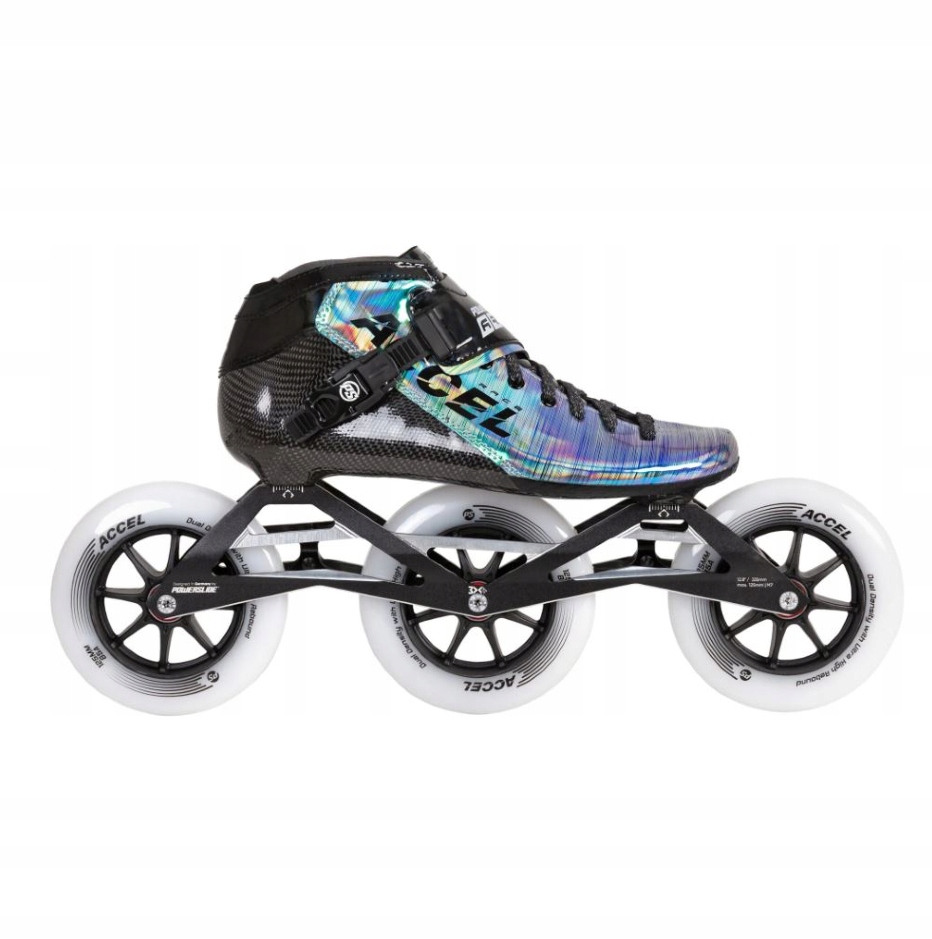 Powerslide Kolečkové brusle Powerslide Accel Race Reflective 125, 38, 3x, 1