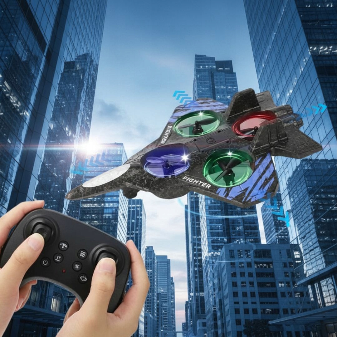 DRON SAMOLOT LATAJĄCY PIANKOWY STEROWANY PILOTEM STABILNY - ŁATWE LATANIE Marka bez marki