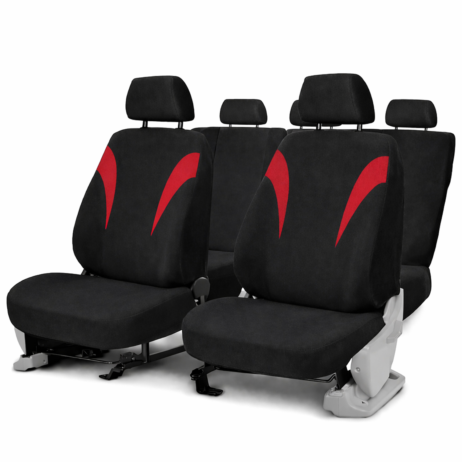 Pokrowce samochodowe na fotele Atlanta czerwone Audi A4 B4 B5 B6 B7 B8 B9