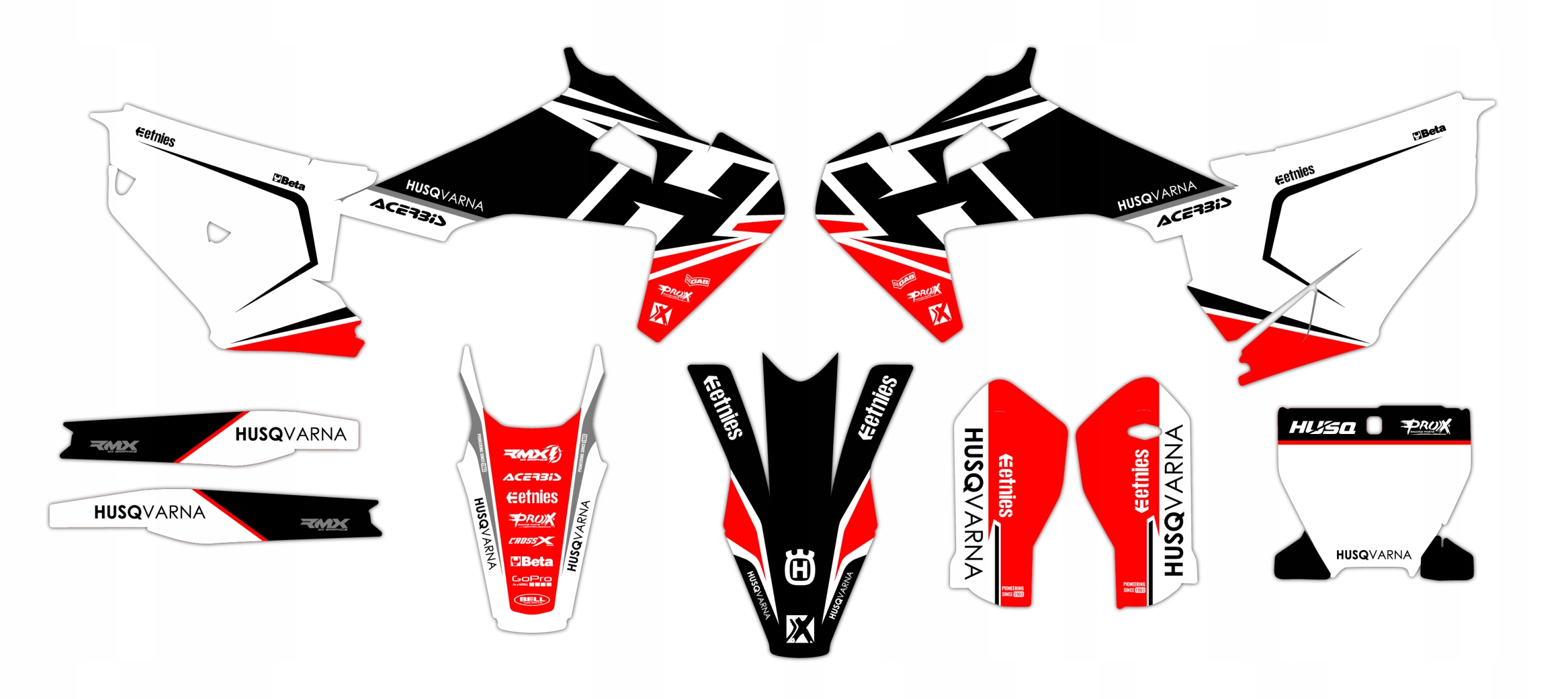 Dýha nálepky na motor Husqvarna Tc Fc 19-22