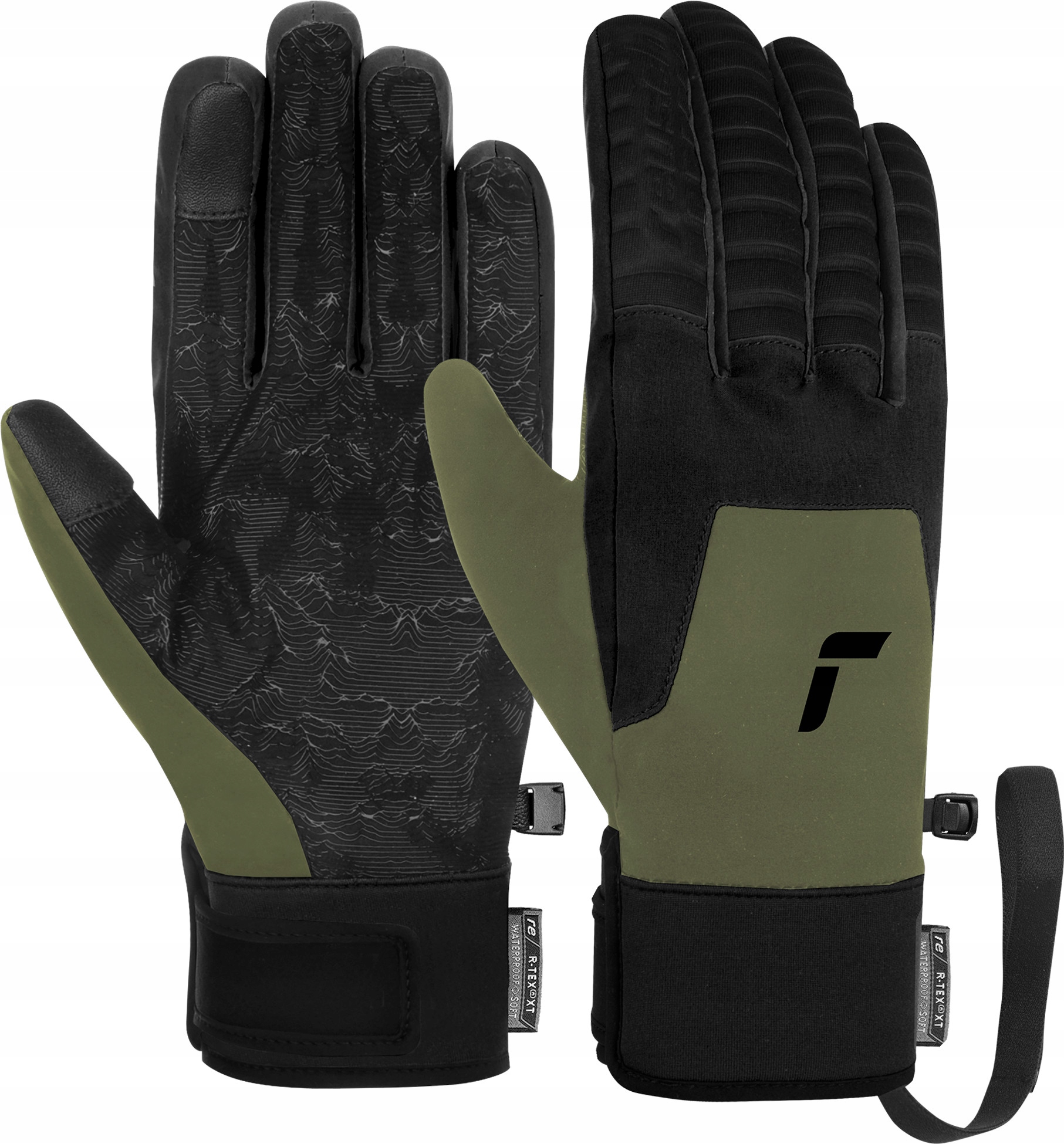 Rękawice Narciarskie Reusch Raptor R-tex Xt Touch-tec 9 L olive/black
