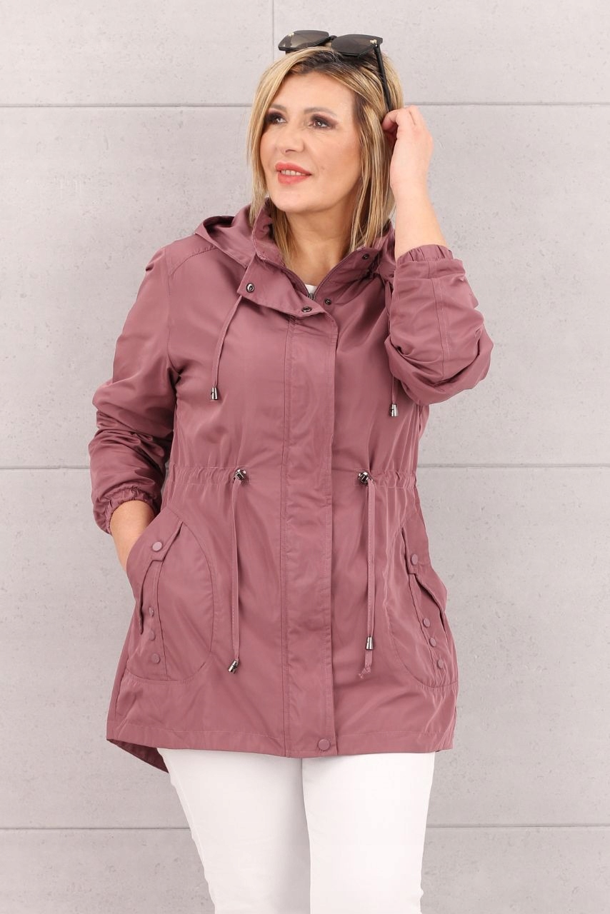 KURTKA DAMSKA PARKA CIENKA WIOSENNA PRZEJŚCIOWA Z KAPTUREM ROZMIARY Rodzaj parka