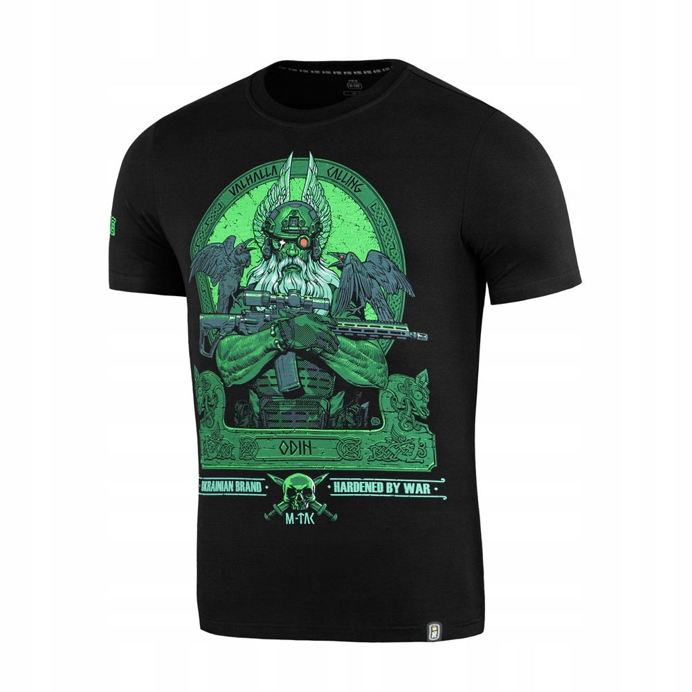 M-Tac Koszulka T-shirt Męska Bawełna Wojskowa Odin Night Vision Black S