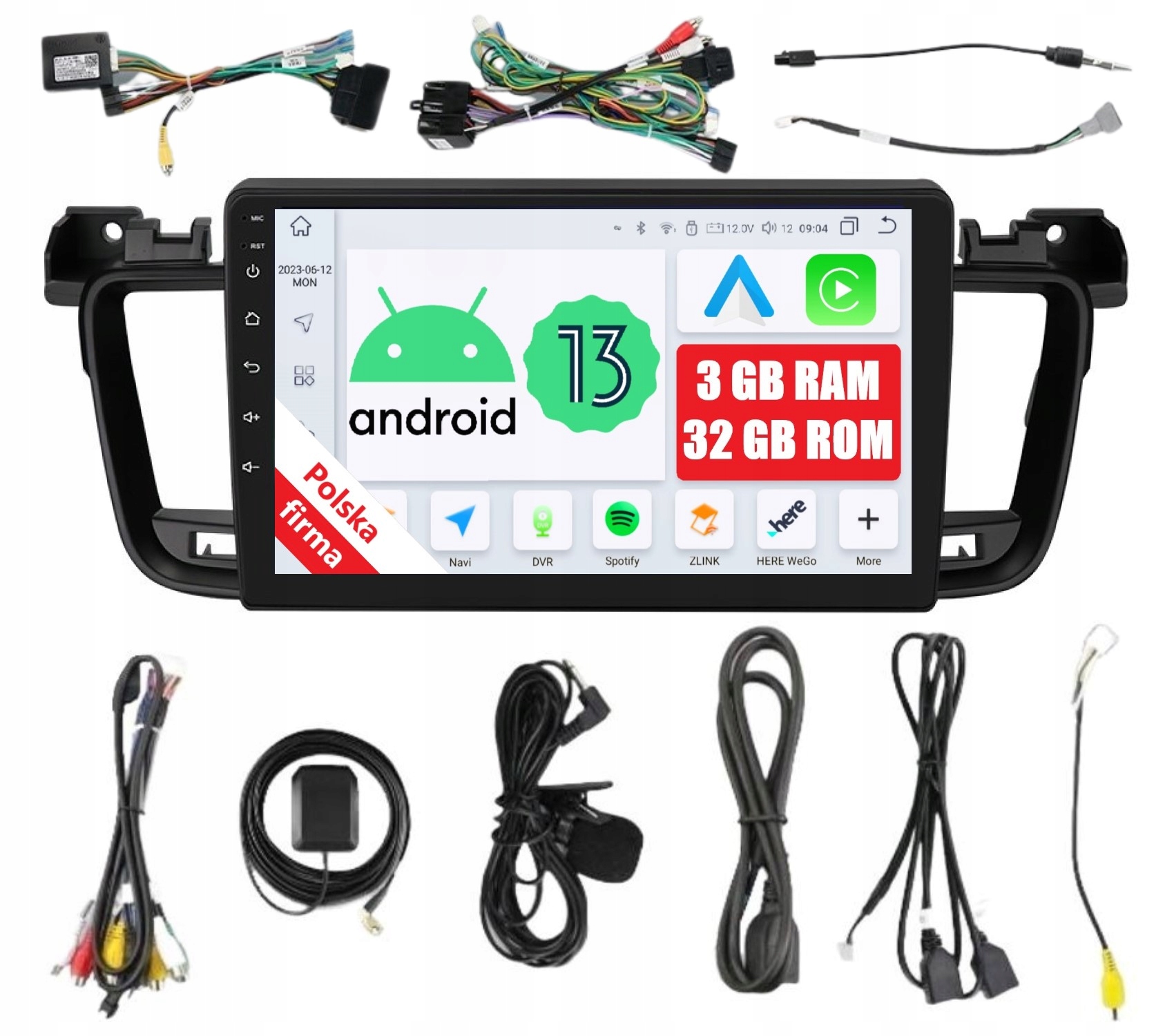 Rádio 2DIN Navigácia Android Peugeot 508 Dsp Carplay 3/32 Gb