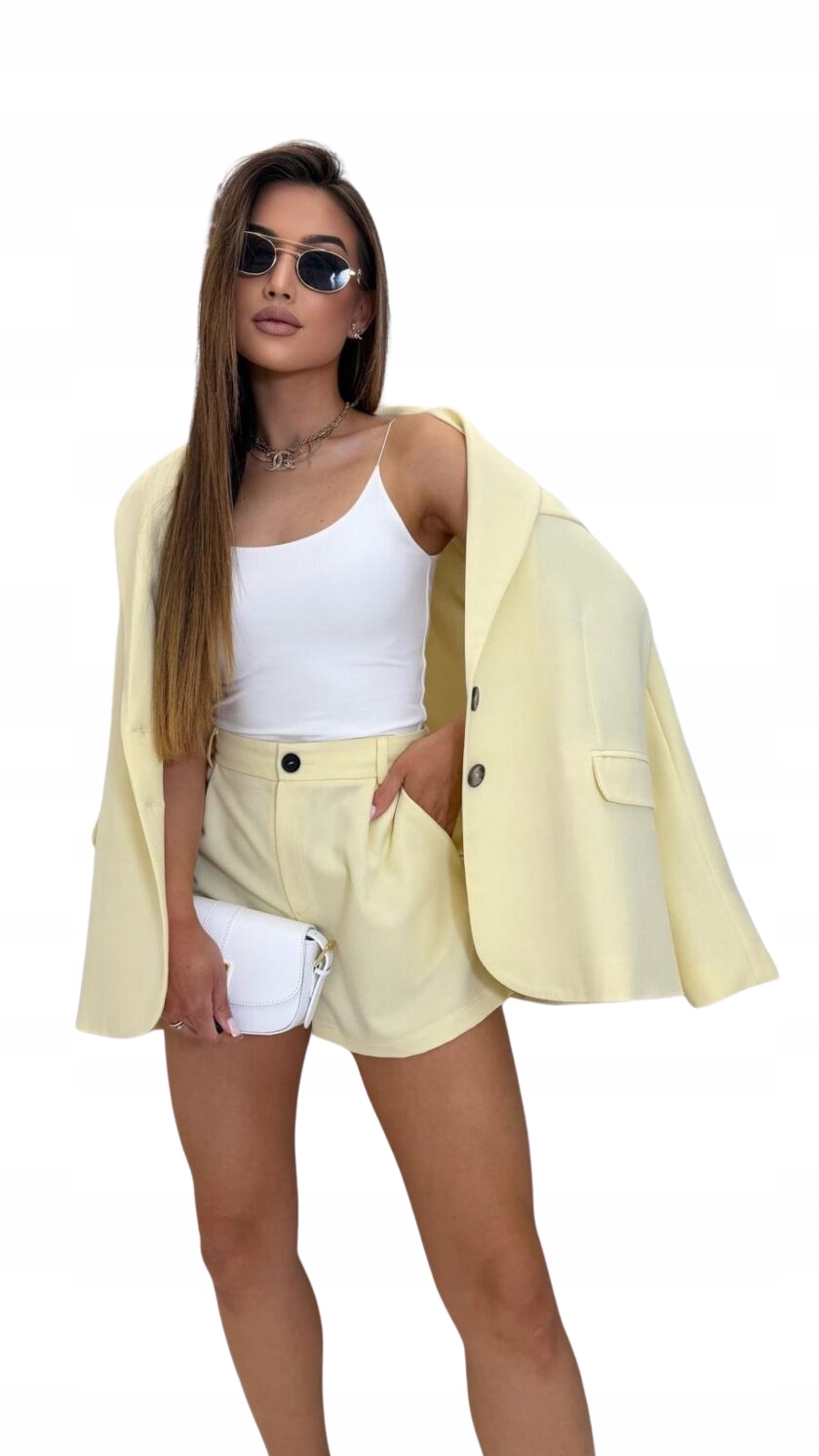 Kraťasy kraťasy Millagro Cindy Bavlněné Elegantní žluté