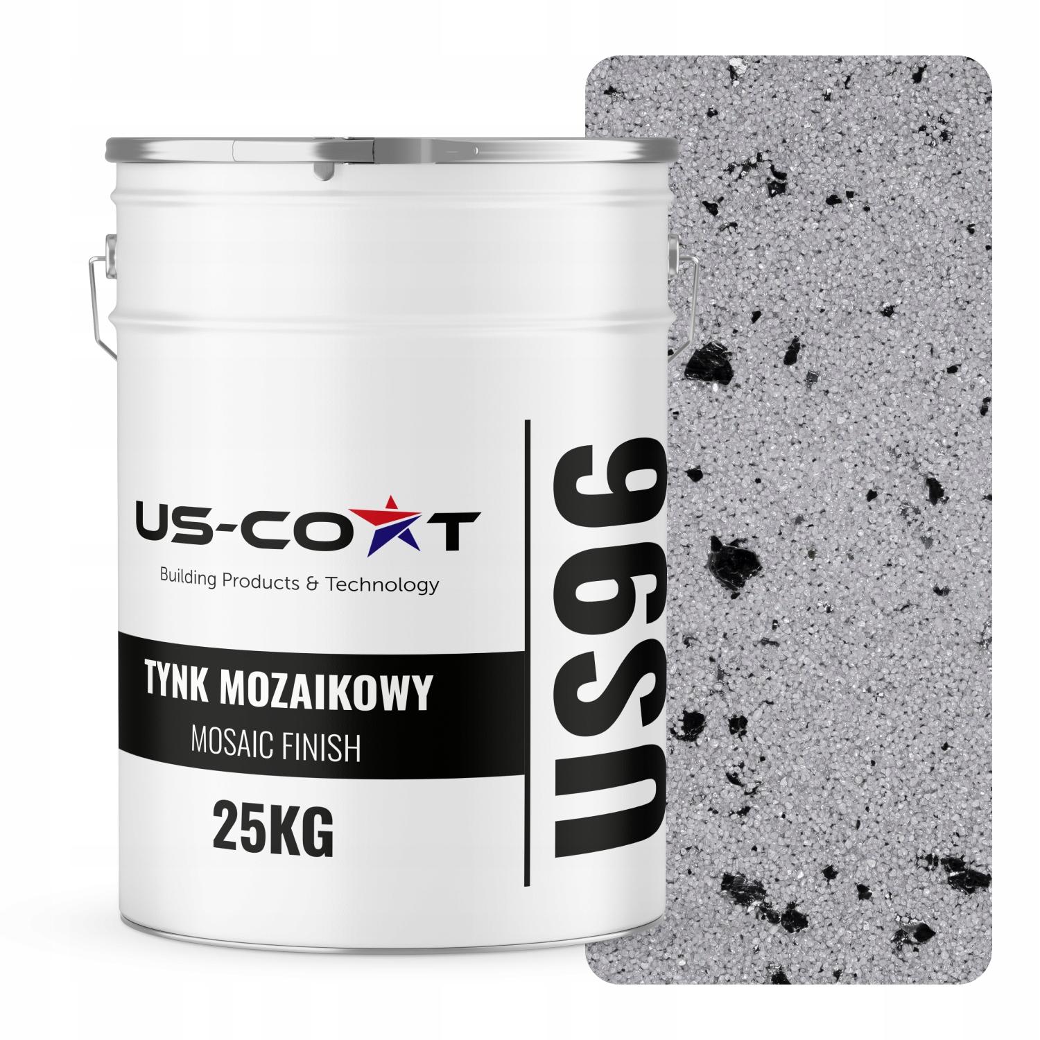 Mozaiková Omítka Mozaika 25 Kg Šedá Barva S Černou Slídou M04 Ozdobná Pryskyřičná