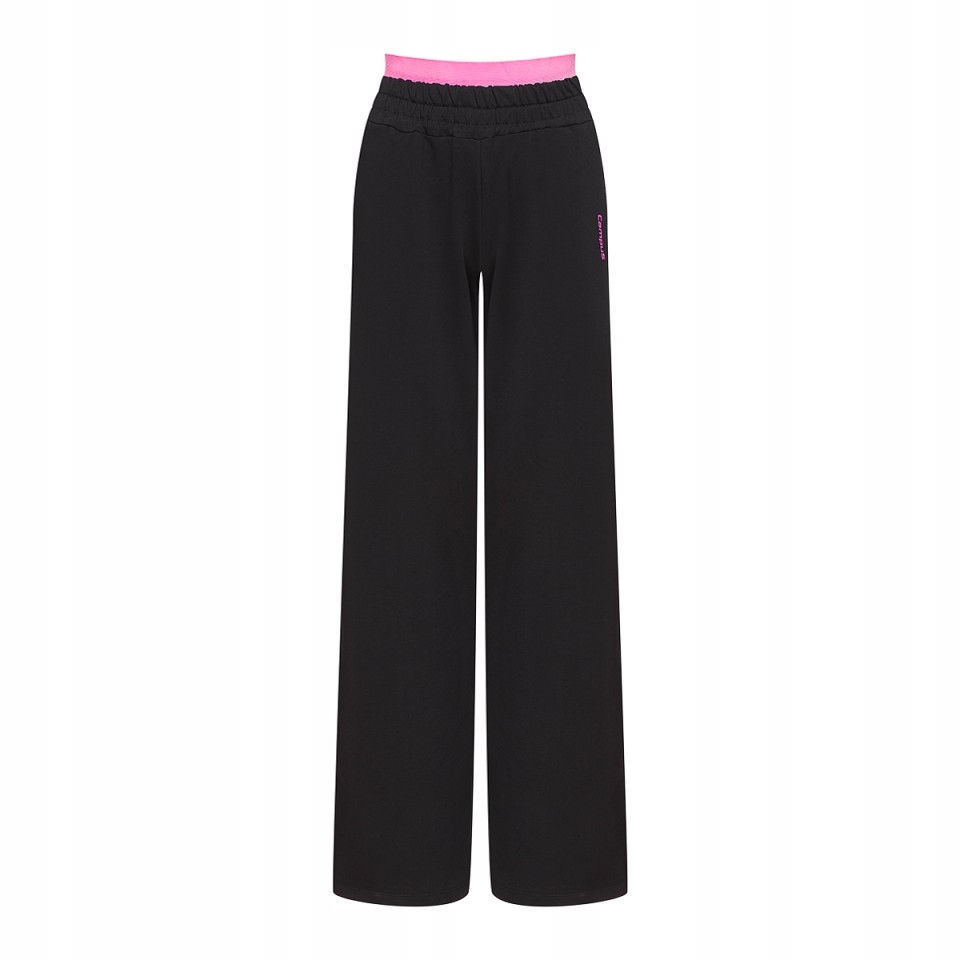 Spodnie Damskie Szeroka Nogawka Kreya Campus r.M Czarny