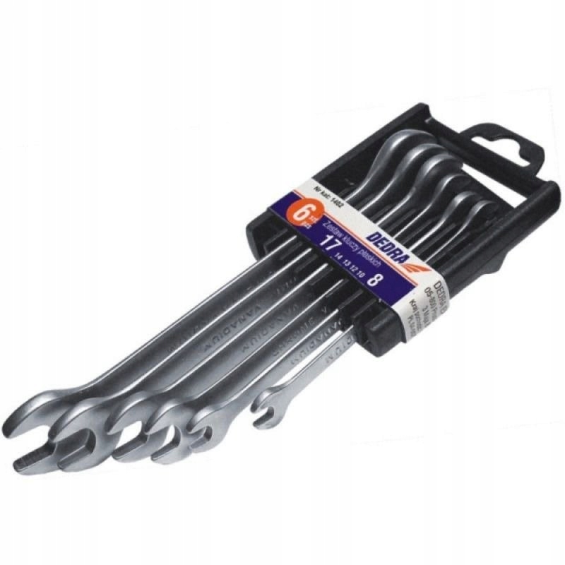 

Klucze płaskie 6-22mm 8szt zestaw Dedra