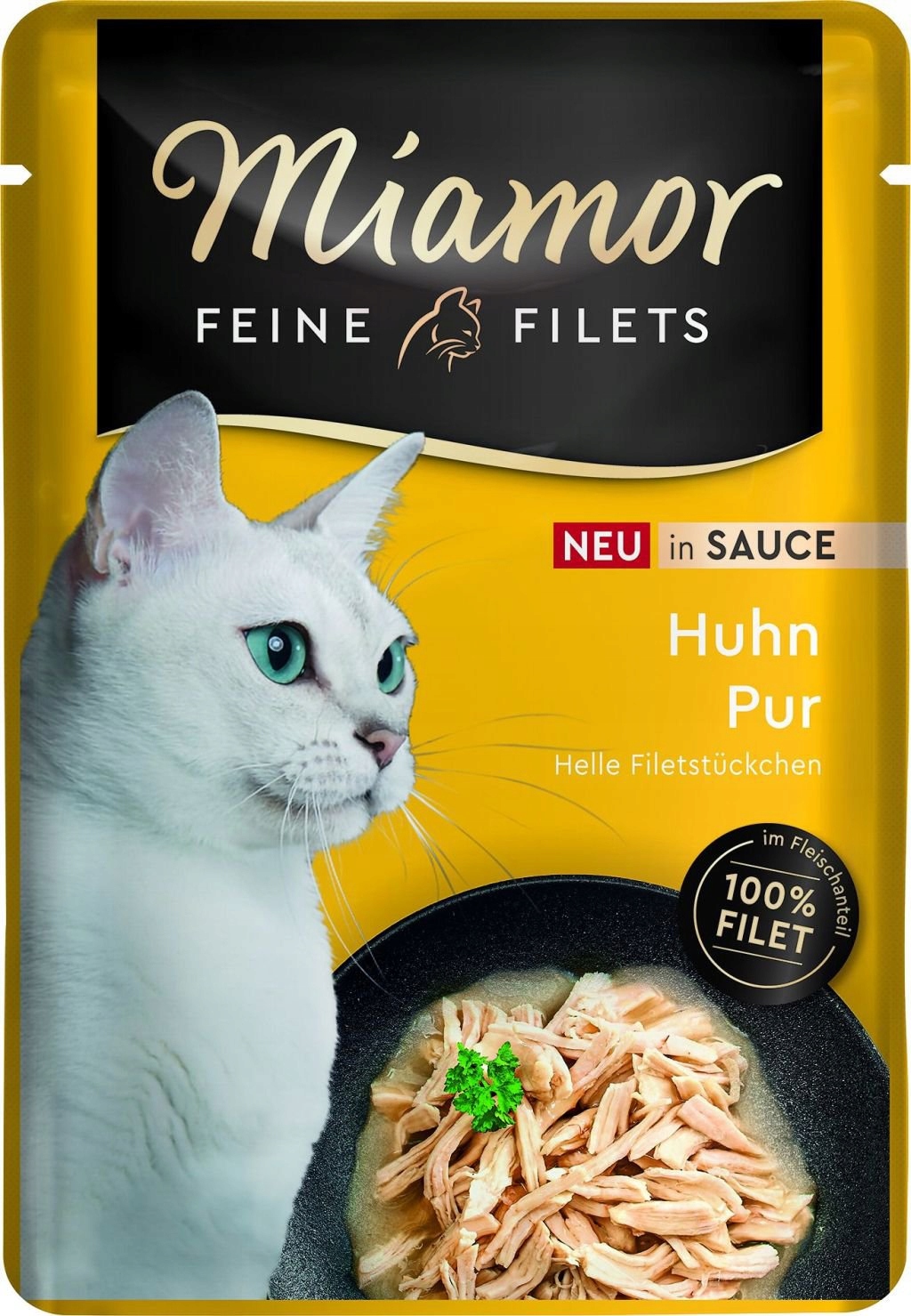 Levně 9X Miamor Feine Filets mokré krmivo pro kočky kuřecí maso v omáčce 100 g