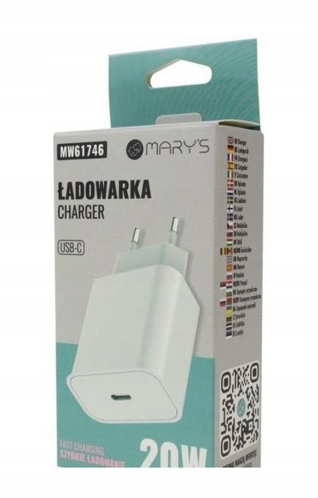 Ładowarka Sieciowa 20W Usb-c Biała