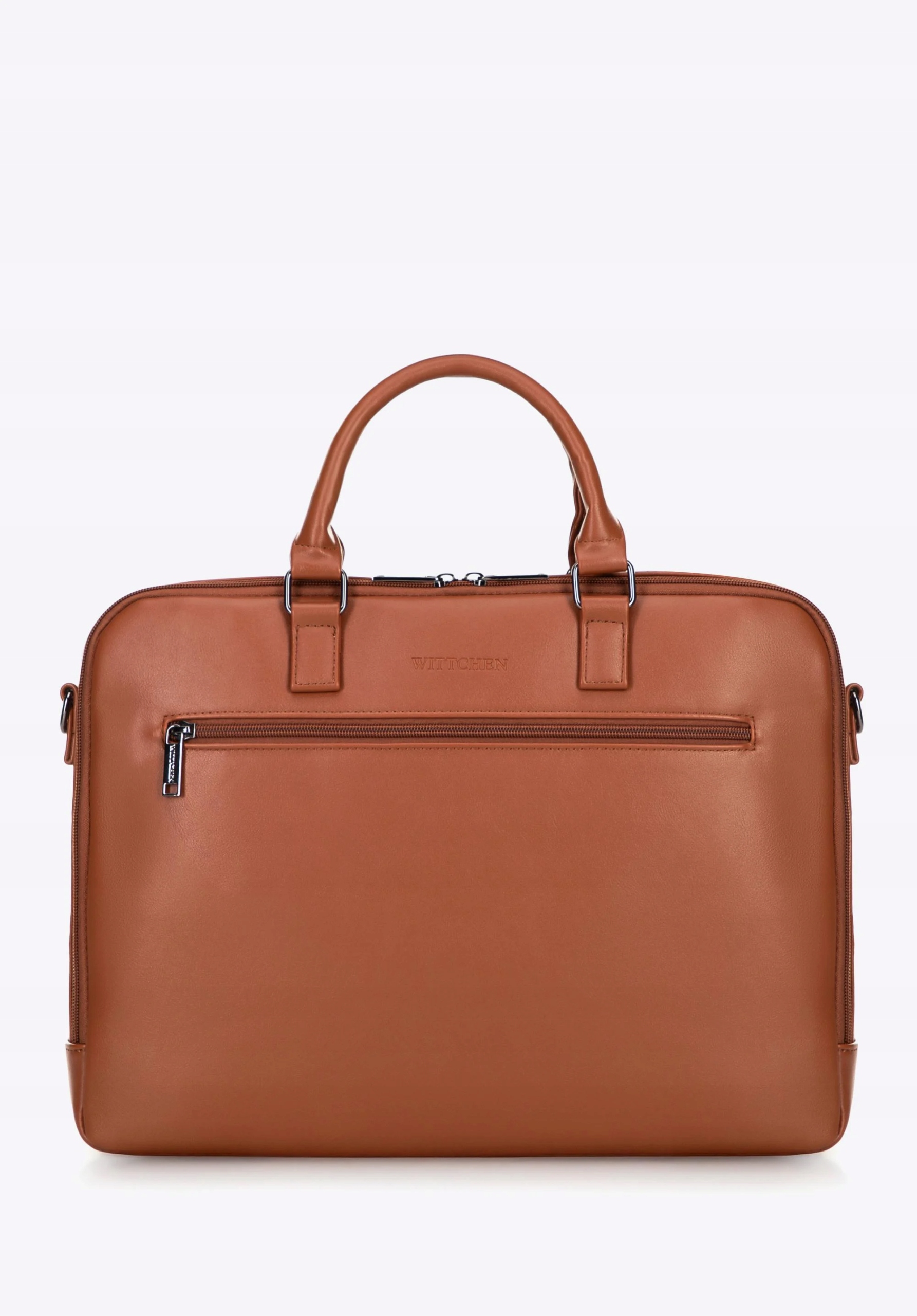 Světle hnědá taška na notebook 16" Wittchen Office 100-3P-907-5, ekokůže