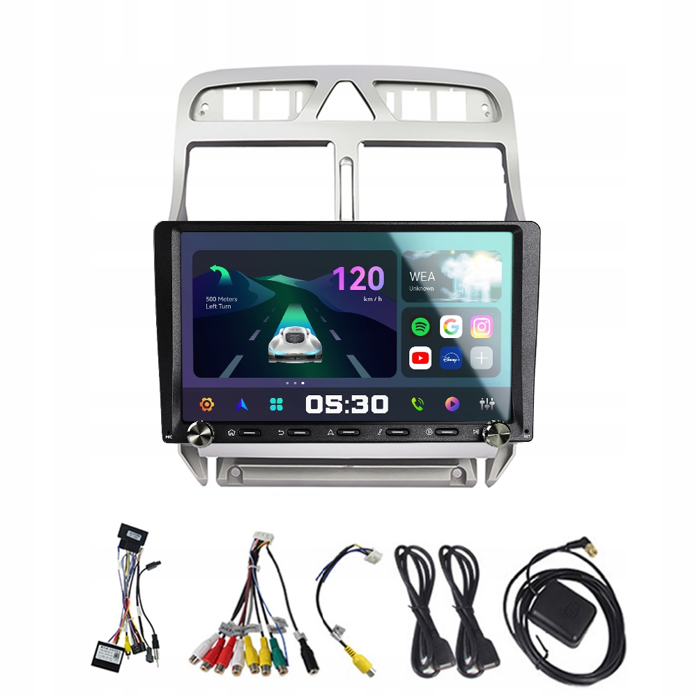 2Din Android 13 autorádio pro Peugeot 307 307CC 307SW 2002-2013 2G 32G