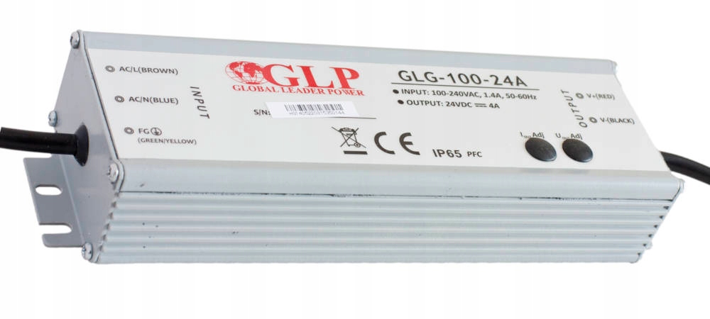 GLG-100-24A, Napájecí zdroj, Napájecí zdroje Glp/glg, Glp spínaný napájecí zdroj Pfc 100...