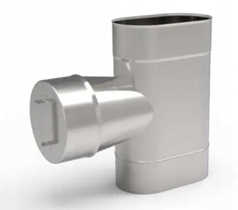 Ko Trojúhelníková čistička s deklem oválná 110 x 230 mm gr 1,0 mm komínová vložka