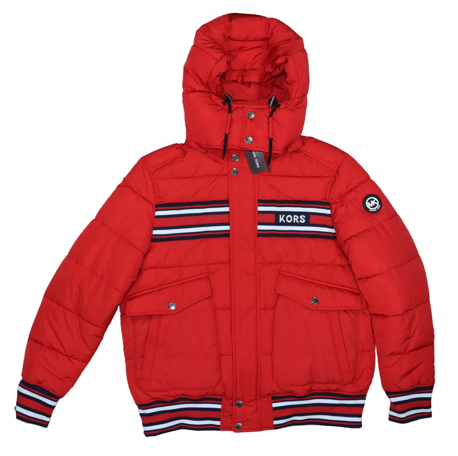 Pánská péřová bunda Michael Kors Racing Stripe Accent XL