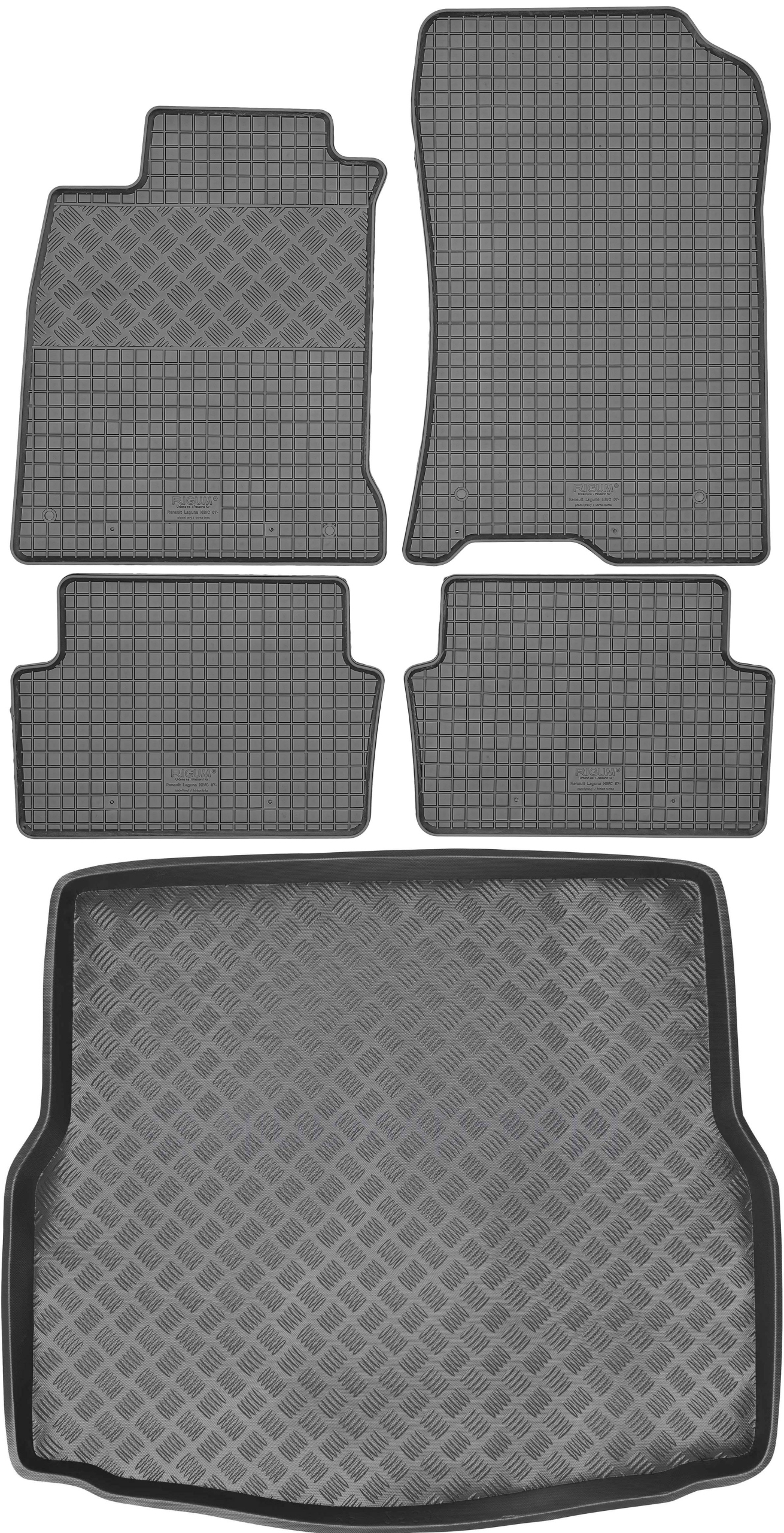 Renault Laguna III Hb 2007-2015 Set Gumové rohože rohož