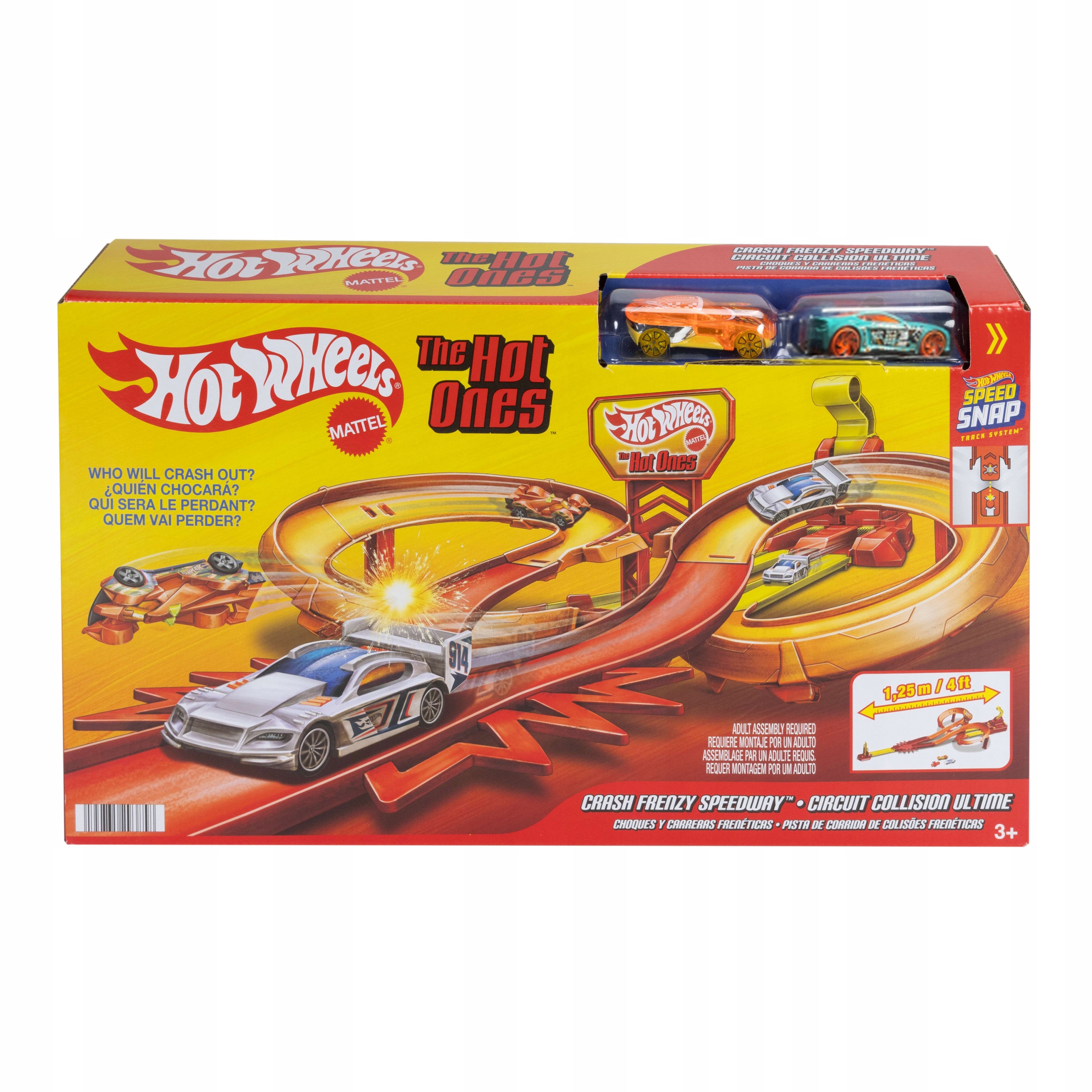Hot Wheels Rajdowa kraksa Tor wyścigowy The Hot Ones 3+ JFD11